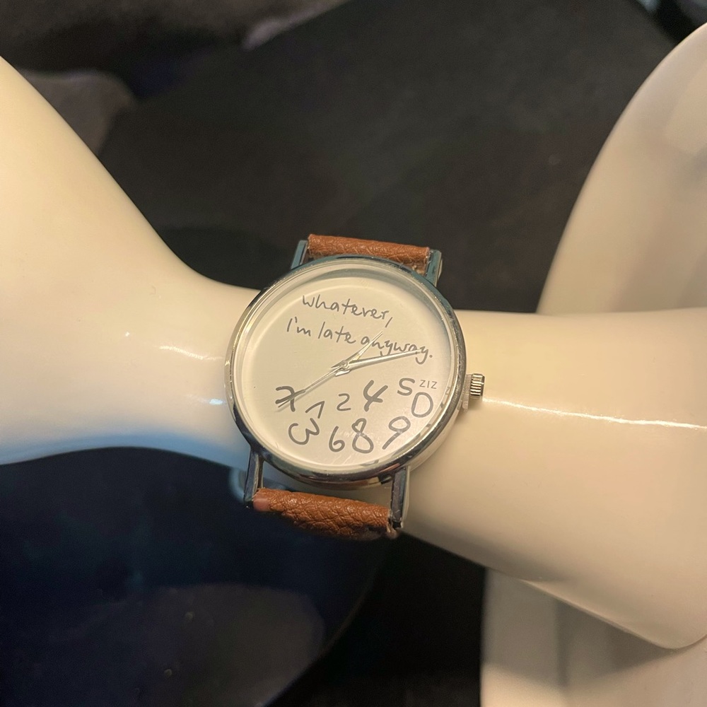 Fun watch for someone who’s always late.